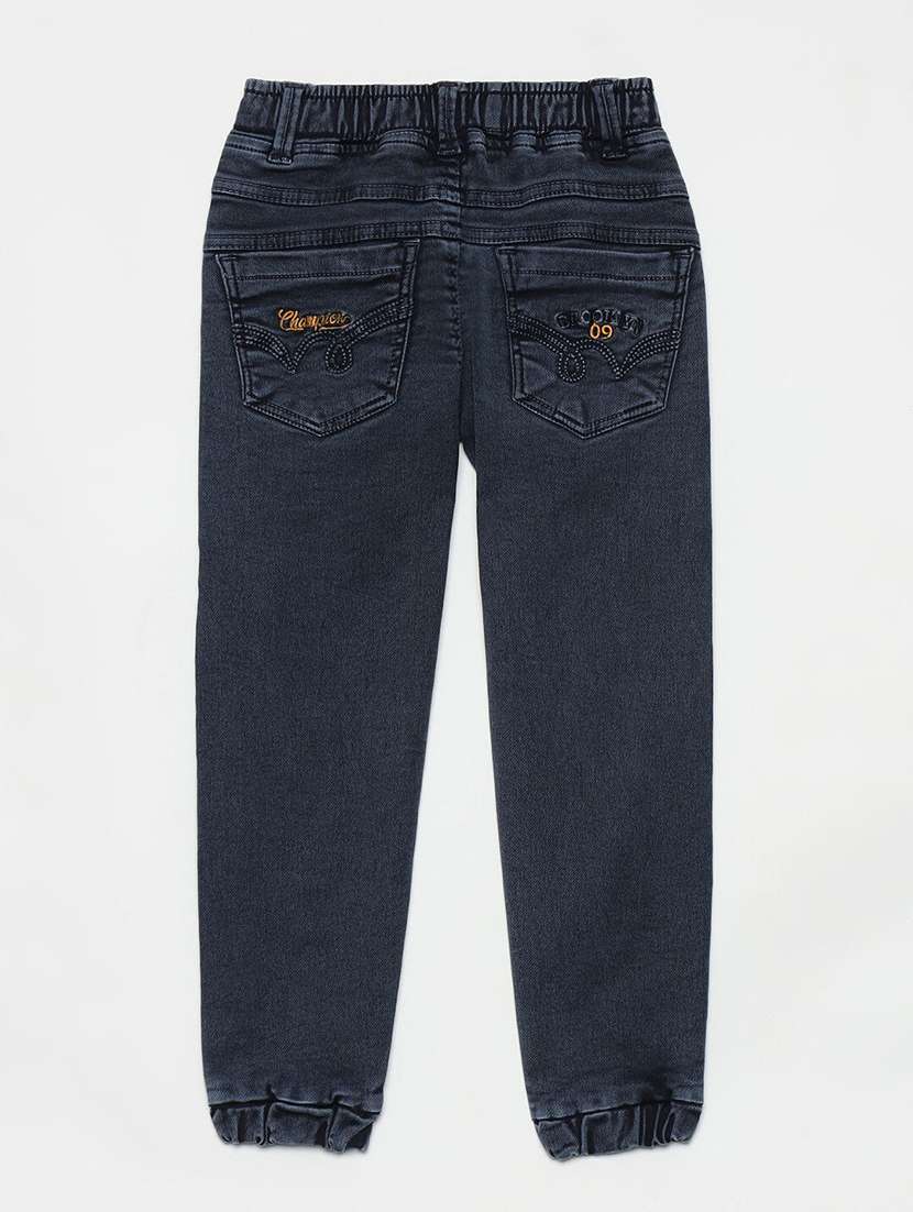 boys solid mid rise jogger - 22300690 -  Standard Image - 1