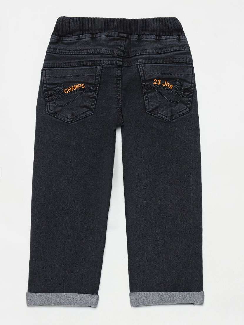 boys solid mid rise relaxed fit jean - 22300694 -  Standard Image - 1