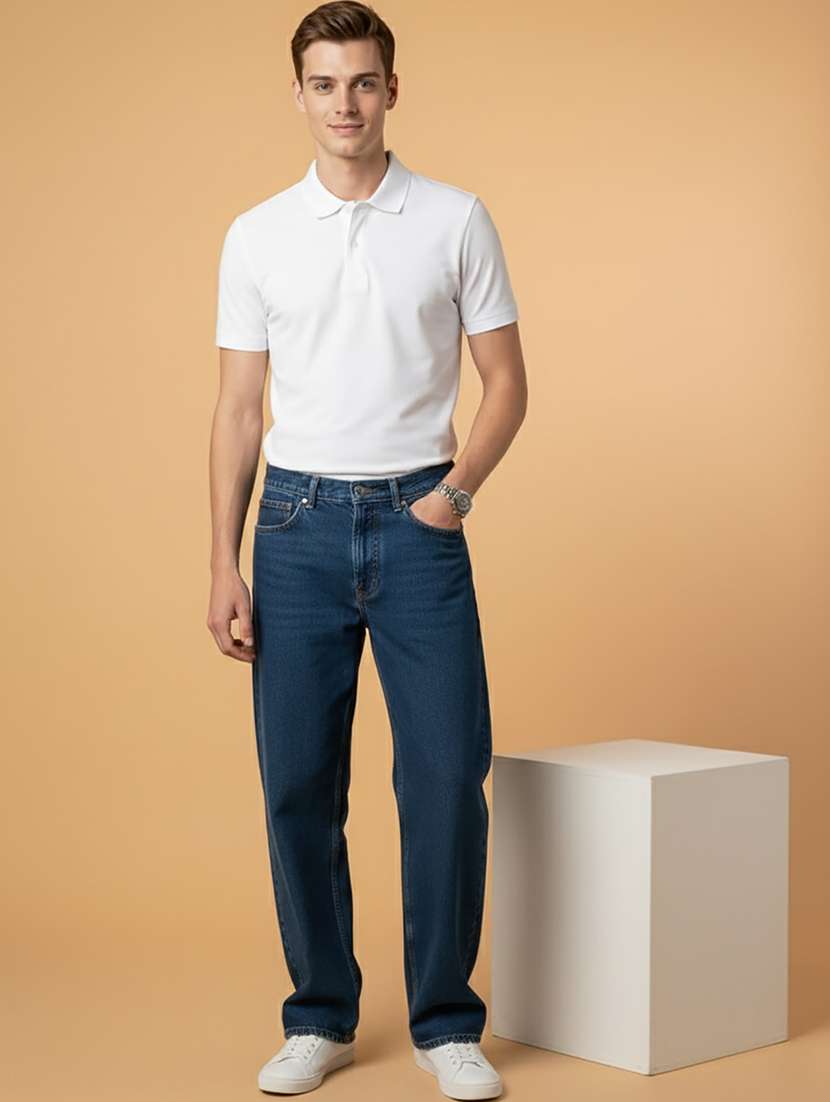 men solid short sleeve regular fit polo t-shirt - 22300836 -  Standard Image - 4