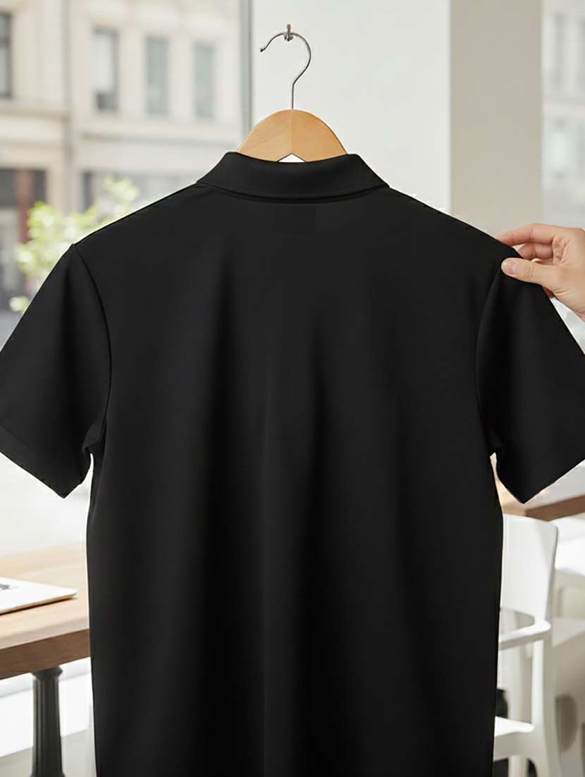 men solid short sleeve regular fit polo t-shirt - 22300839 -  Standard Image - 4