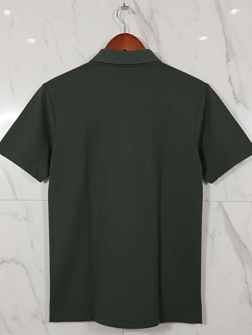 men solid short sleeve polo t-shirt - 22300844 -  Standard Image - 4