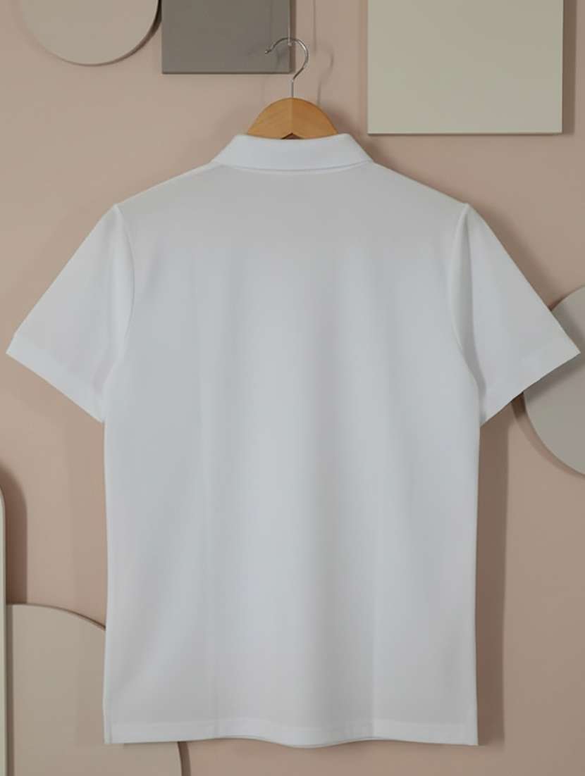 men solid short sleeve regular fit polo t-shirt - 22300849 -  Standard Image - 4