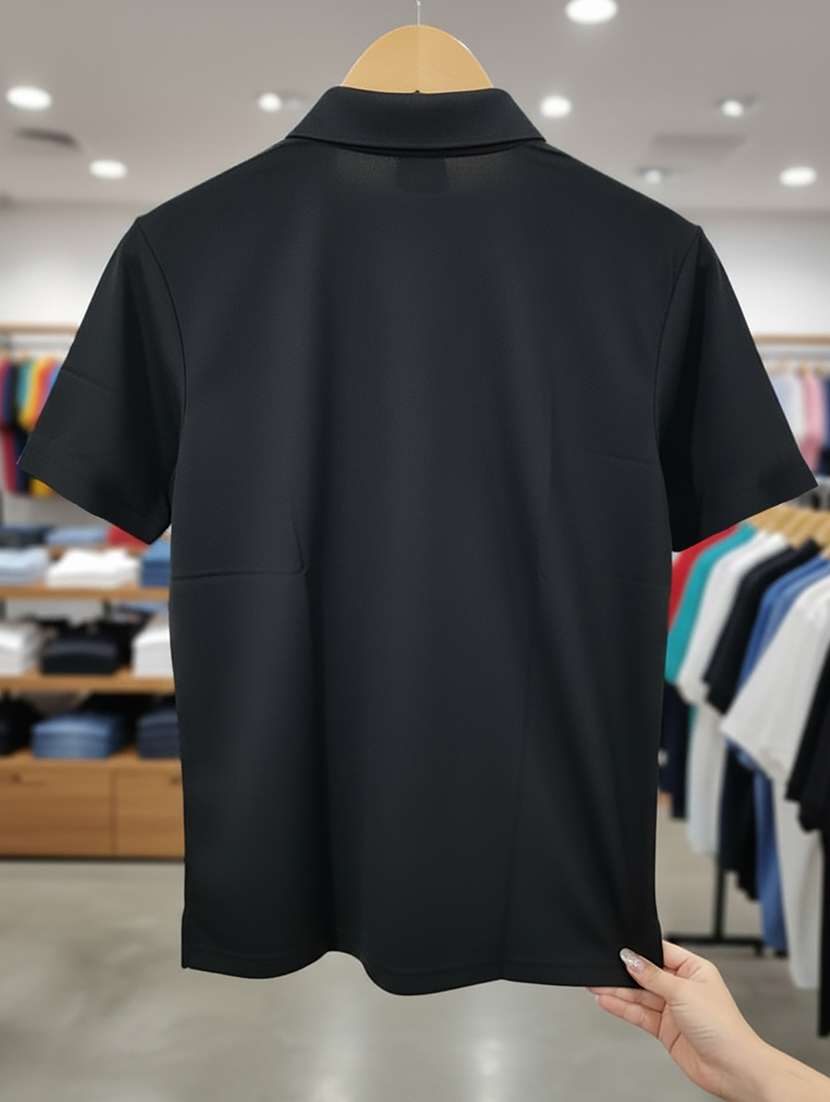 men solid short sleeve regular fit polo t-shirt - 22300852 -  Standard Image - 4