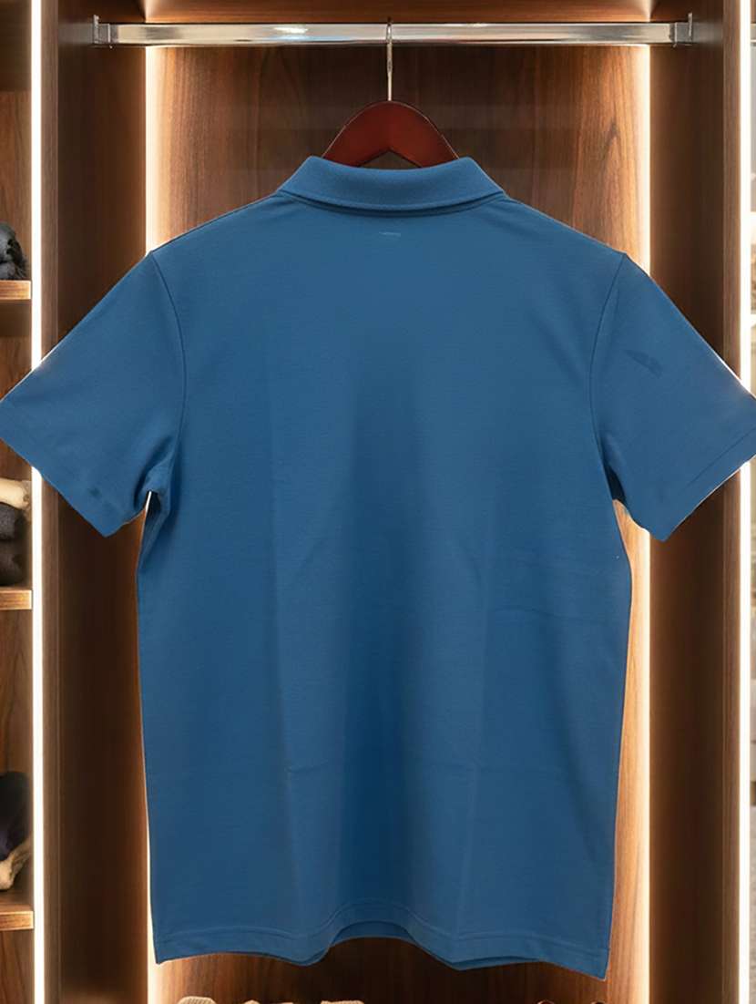 men solid short sleeve regular fit polo t-shirt - 22300859 -  Standard Image - 4