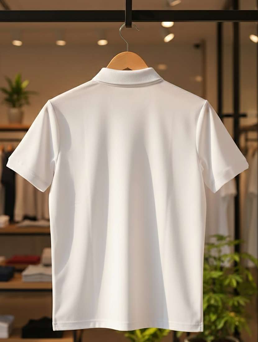 men solid short sleeve regular fit polo t-shirt - 22300860 -  Standard Image - 4