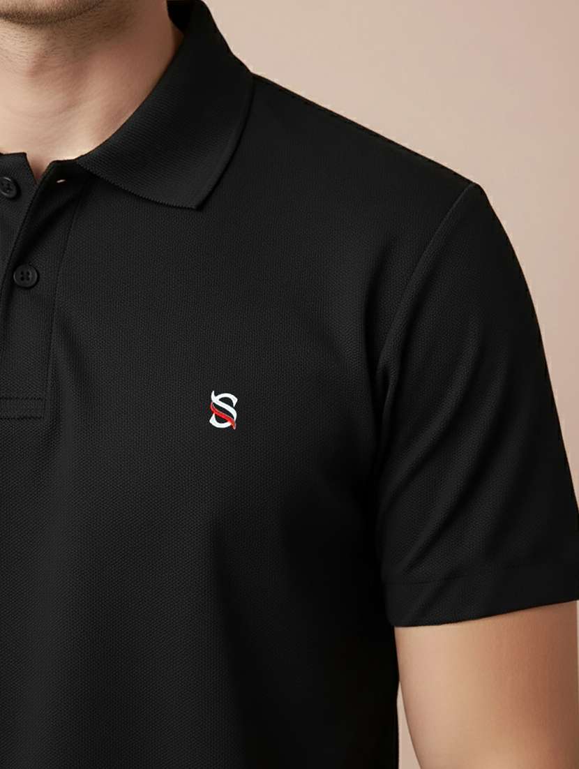 men solid short sleeve regular fit polo t-shirt - 22300863 -  Standard Image - 4