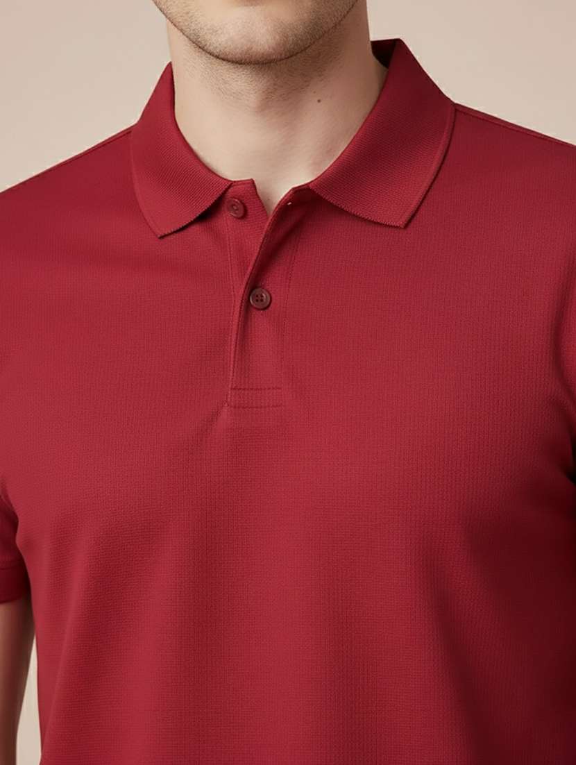 men solid short sleeve regular fit polo t-shirt - 22300879 -  Standard Image - 4