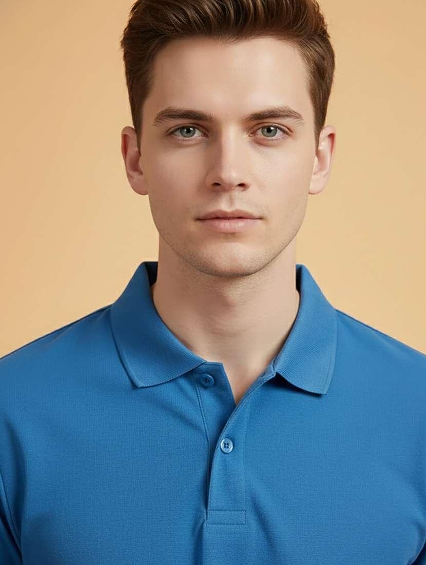 men solid short sleeve regular fit polo t-shirt - 22300883 -  Standard Image - 4