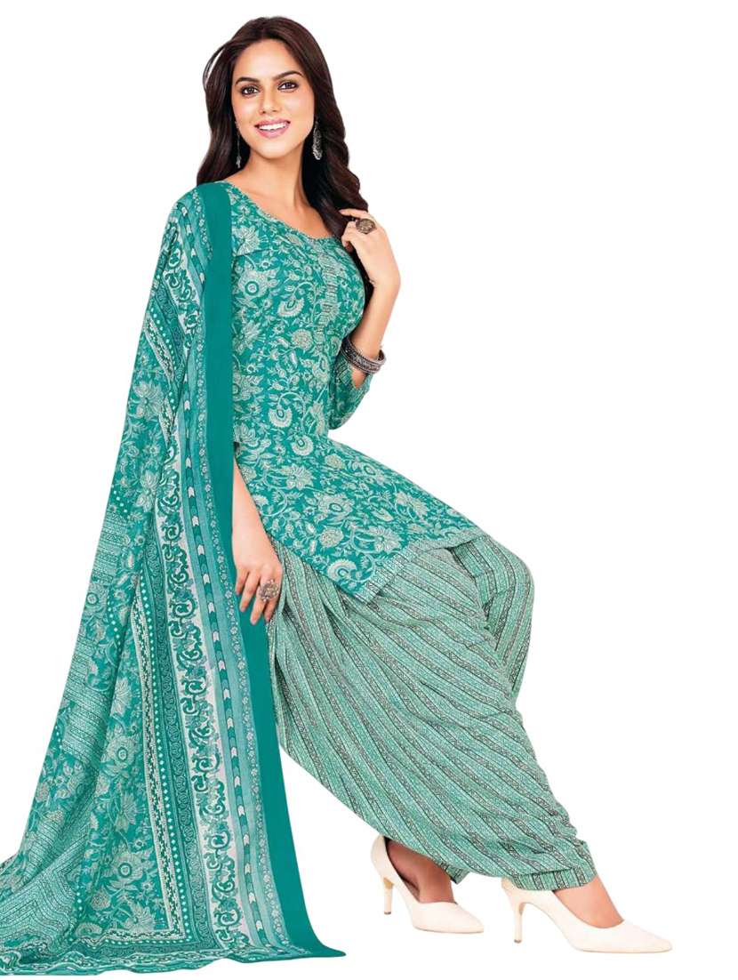 women floral printed unstitched suit set - 22301537 -  Standard Image - 1