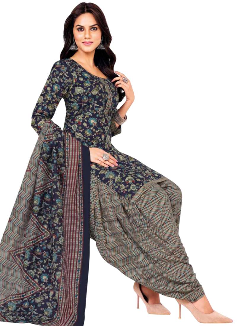 women floral printed unstitched suit set - 22301549 -  Standard Image - 1