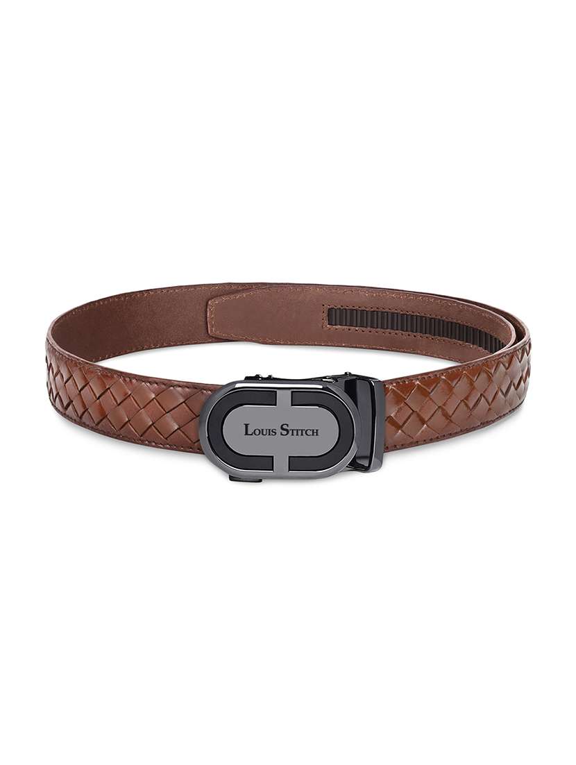 men tan leather belt - 22301570 -  Standard Image - 1