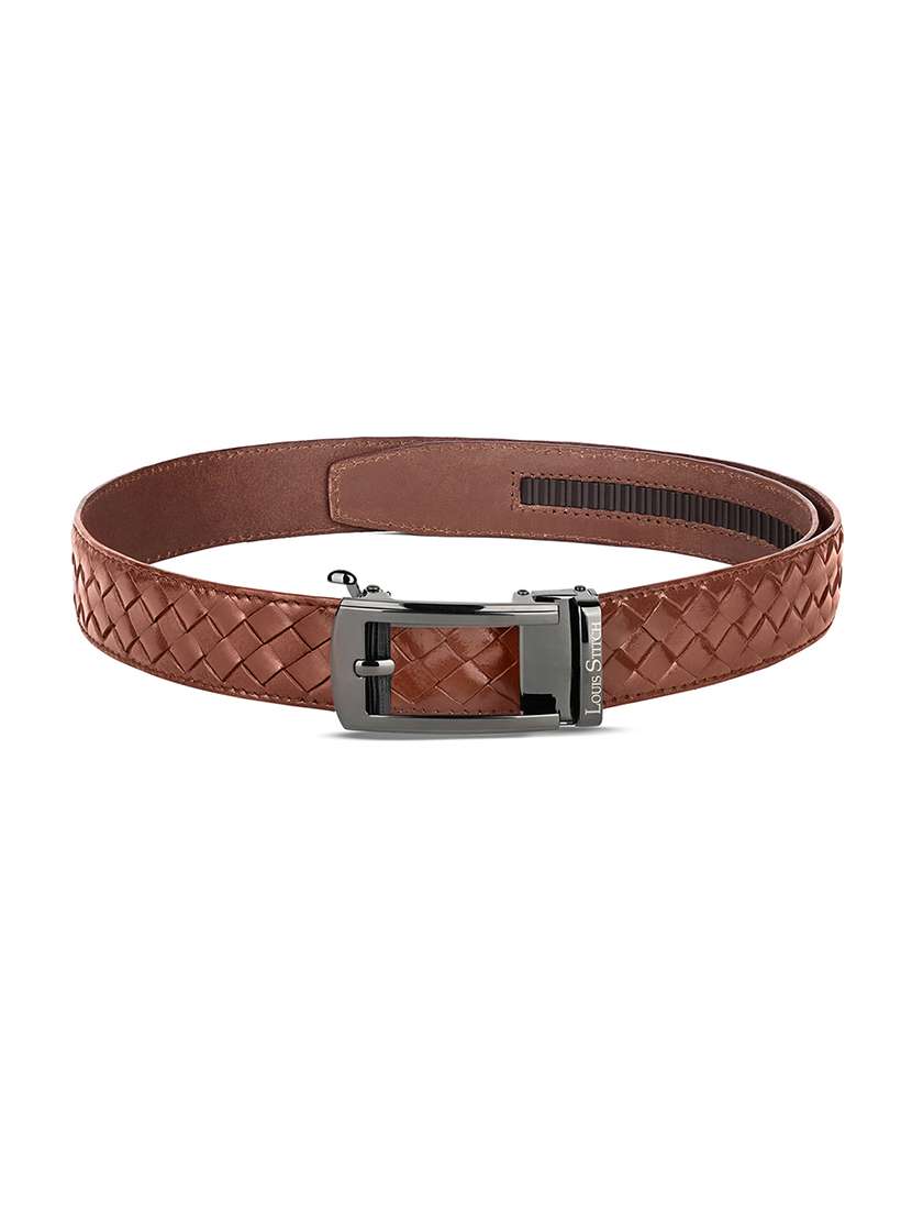 men tan leather belt - 22301571 -  Standard Image - 1