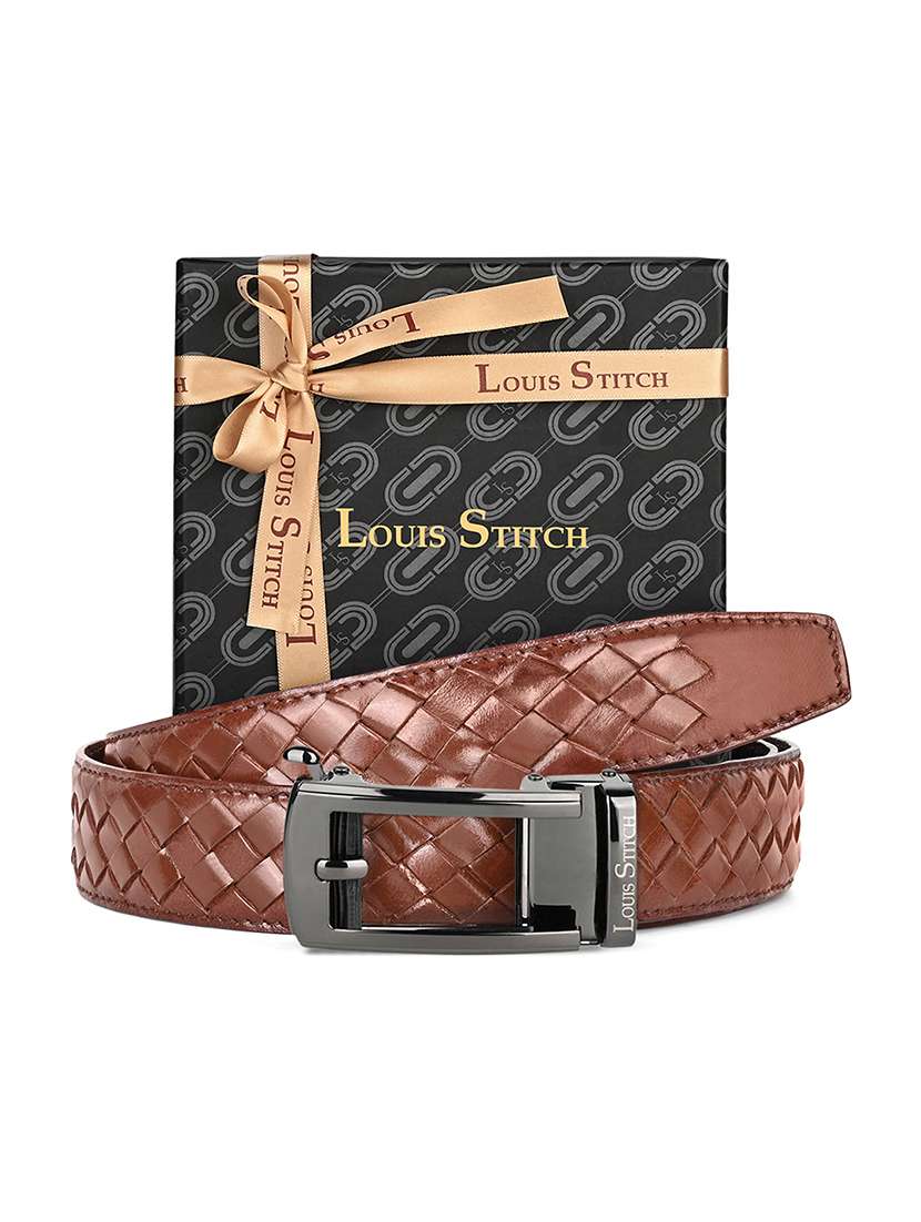 men tan leather belt - 22301571 -  Standard Image - 4