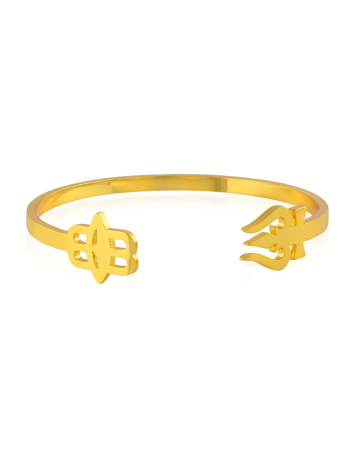 women gold brass adjustable bracelet - 22301600 -  Standard Image - 1