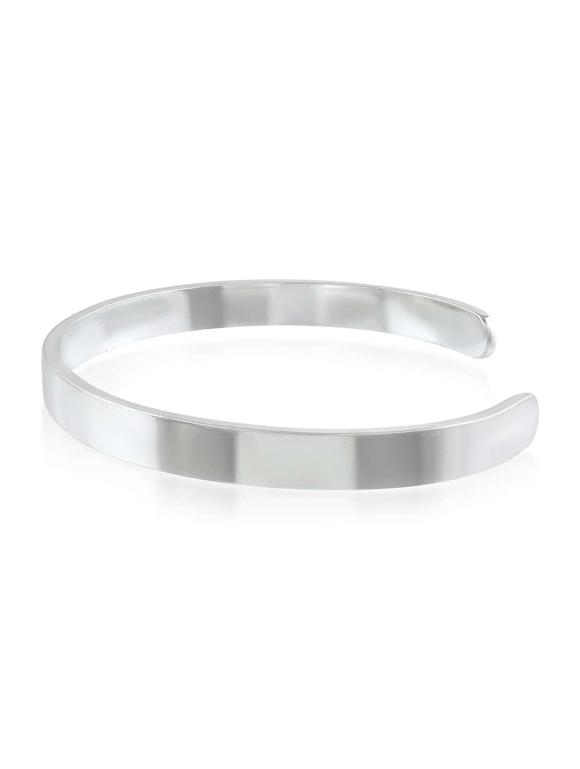 women silver brass cuffs bracelet - 22301601 -  Standard Image - 1