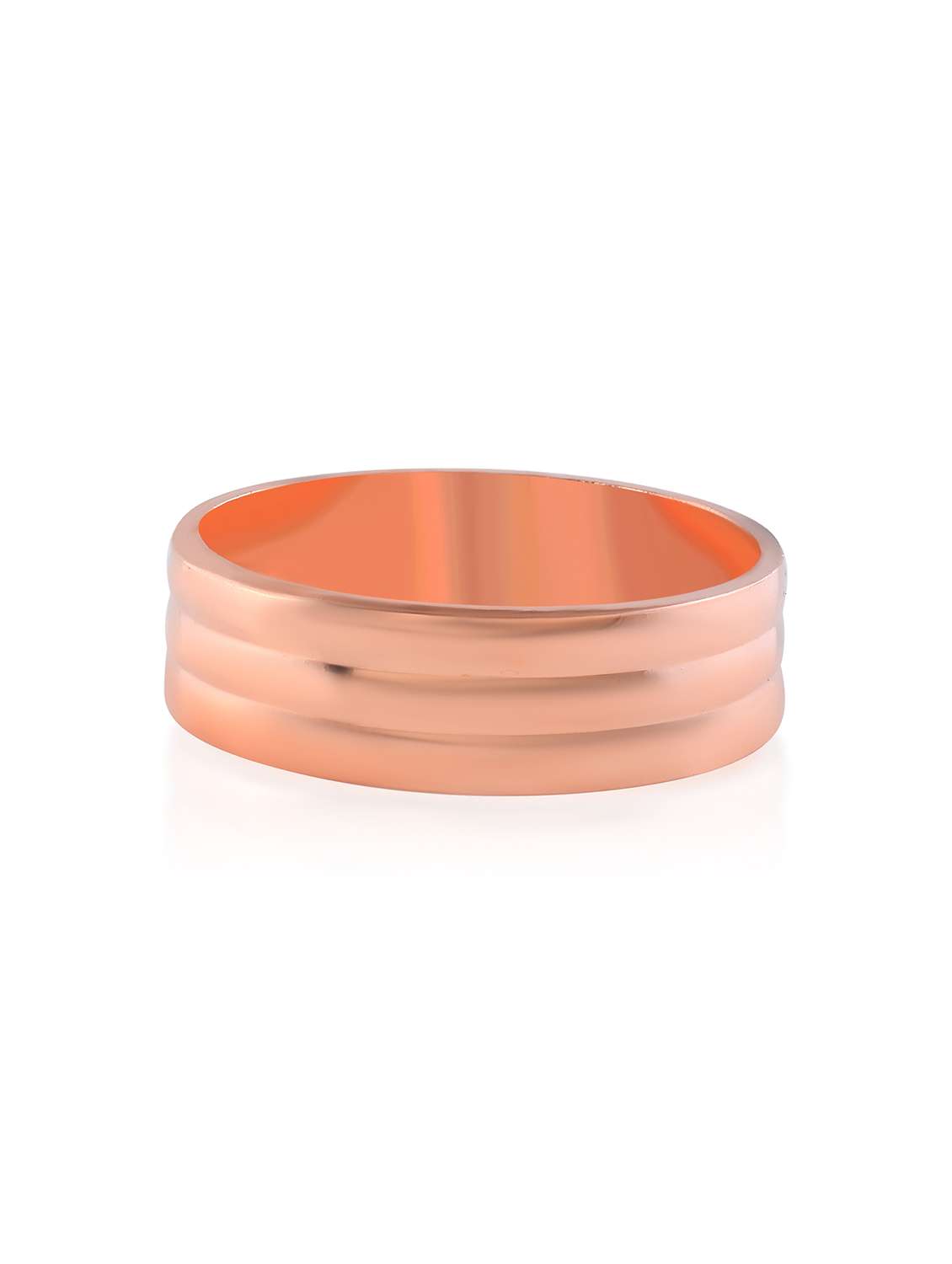 women copper double band finger ring - 22301616 -  Standard Image - 1