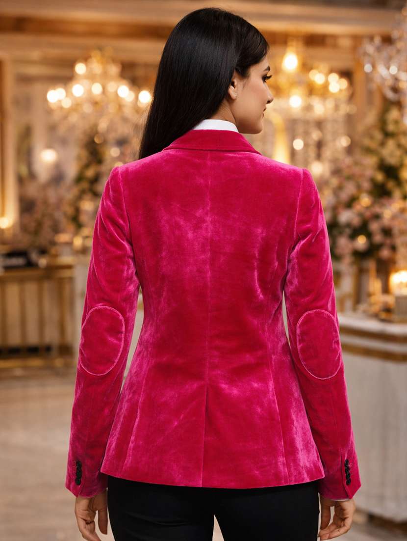 women solid long sleeve single breasted blazer - 22301681 -  Standard Image - 4