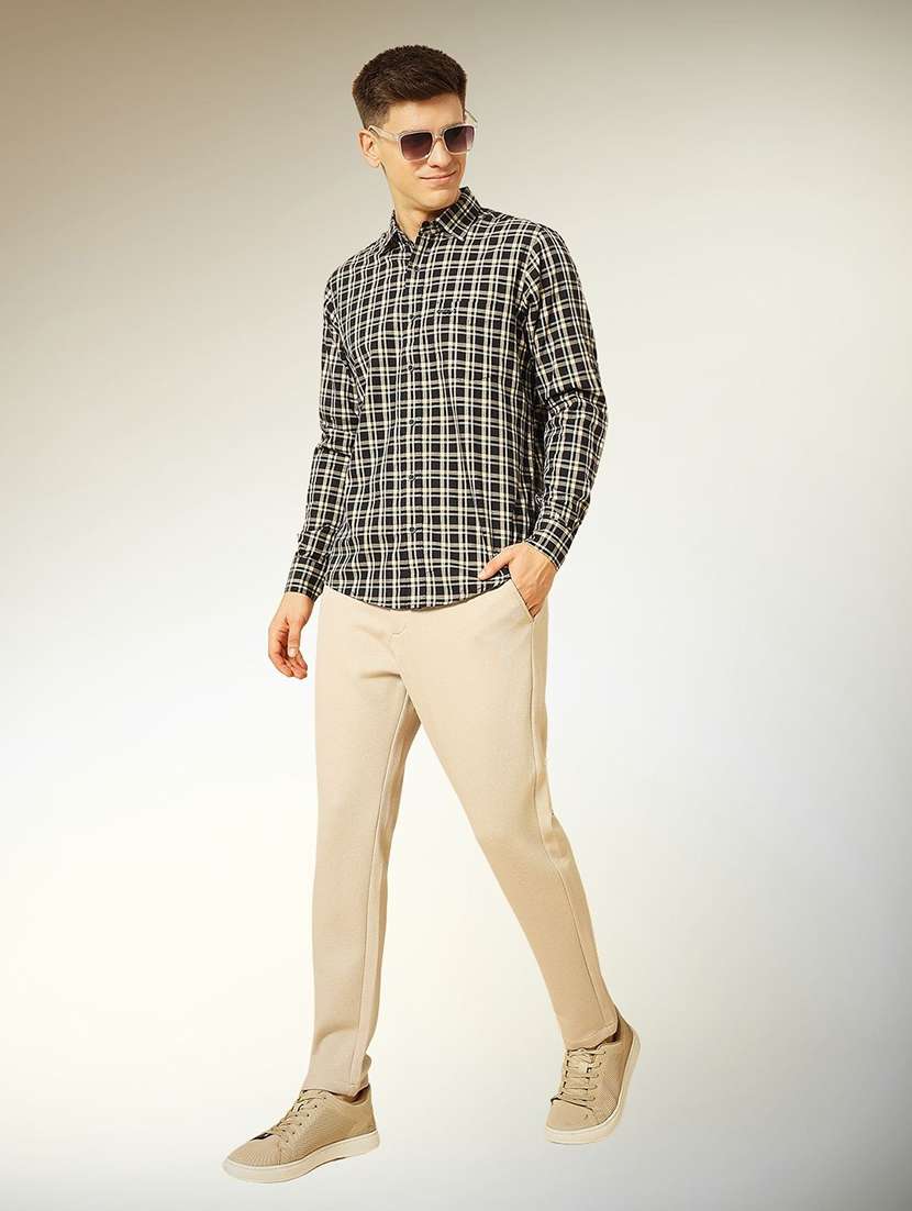 men checkered long sleeve regular fit casual shirt - 22301724 -  Standard Image - 4
