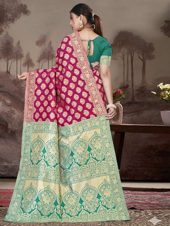 women self design banarasi saree with blouse - 22301859 -  Standard Image - 1