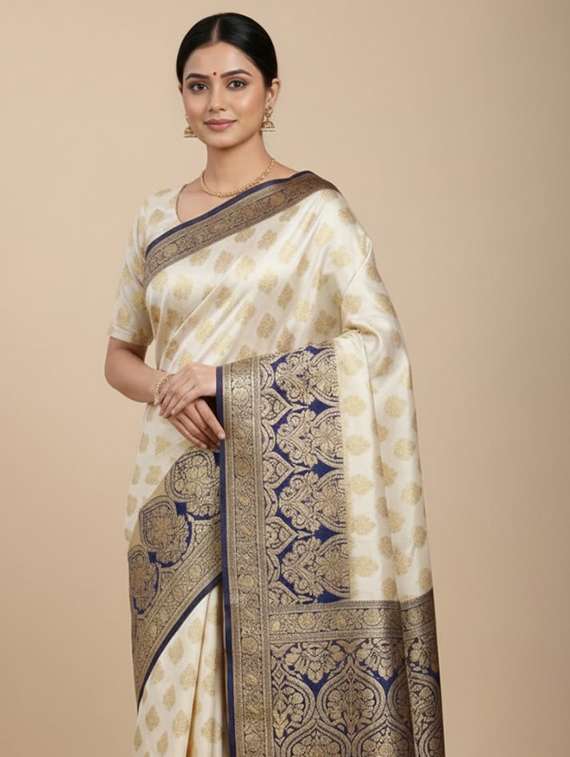 women self design banarasi saree with blouse - 22301860 -  Standard Image - 1