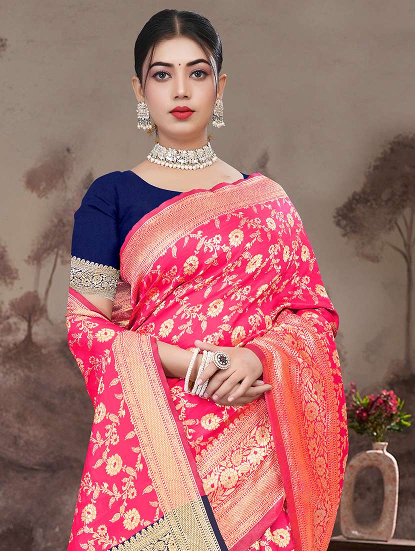 women self design banarasi saree with blouse - 22301861 -  Standard Image - 1