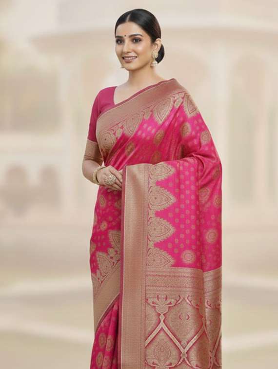 women self design banarasi saree with blouse - 22301863 -  Standard Image - 1