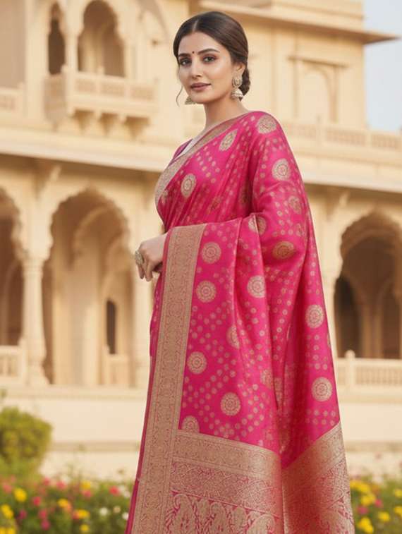 women self design banarasi saree with blouse - 22301876 -  Standard Image - 1