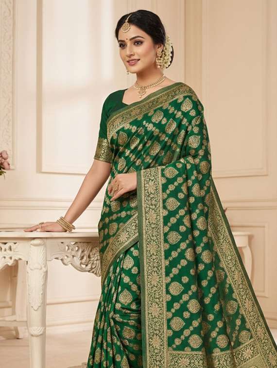 women self design banarasi saree with blouse - 22301881 -  Standard Image - 1