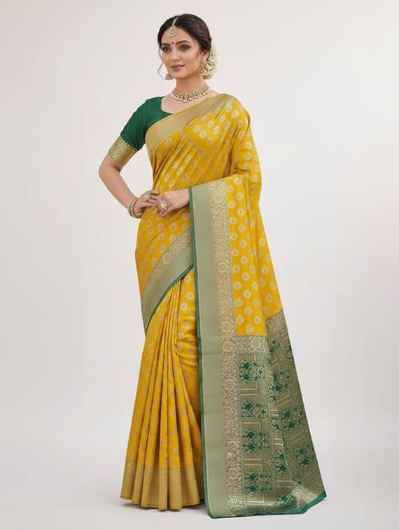 women self design banarasi saree with blouse - 22301884 -  Standard Image - 1