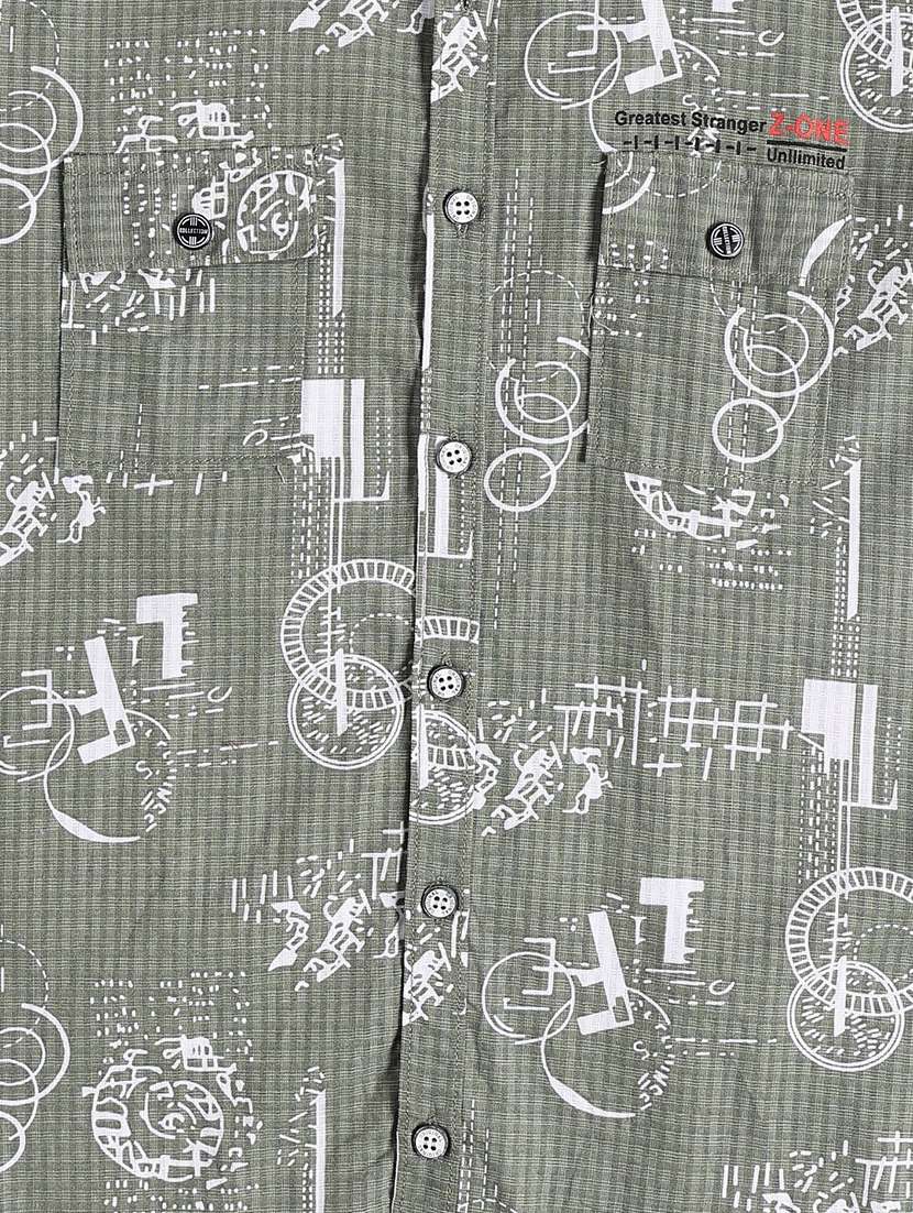 boys printed long sleeve collared shirt - 22302196 -  Standard Image - 4