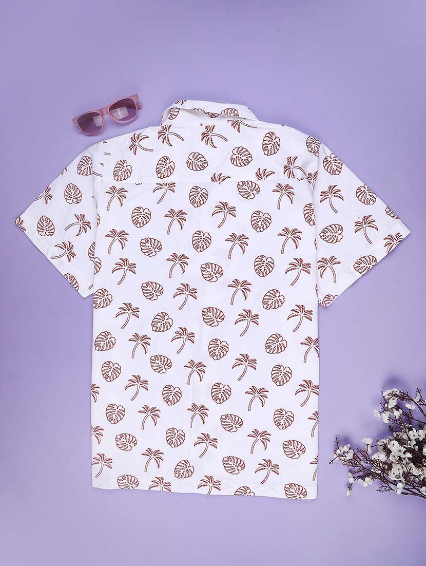 boys printed collared short sleeve shirt - 22302202 -  Standard Image - 1