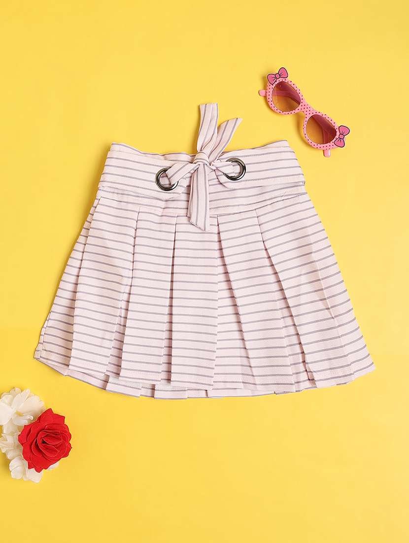 girls printed short sleeves top skirt set with jacket - 22302276 -  Standard Image - 4