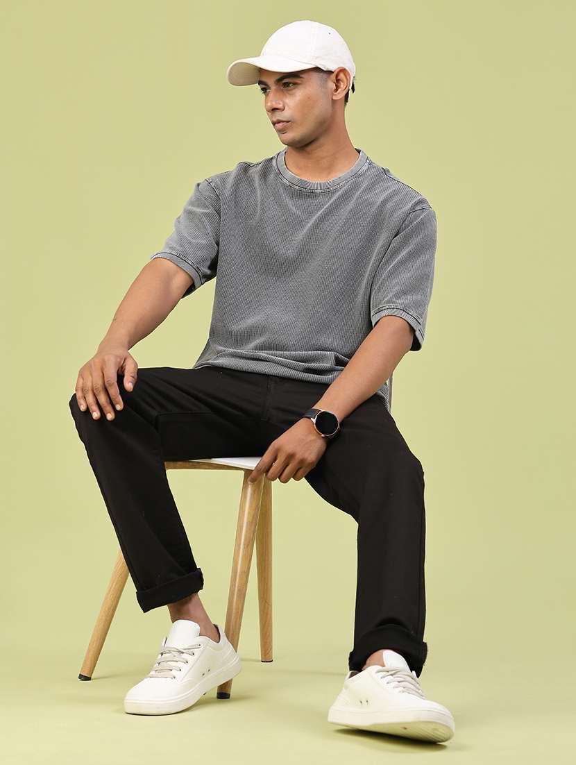 men self design short sleeve loose fit t-shirt - 22302295 -  Standard Image - 4