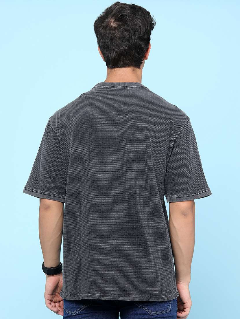 men self design short sleeves oversized t-shirt - 22302296 -  Standard Image - 4