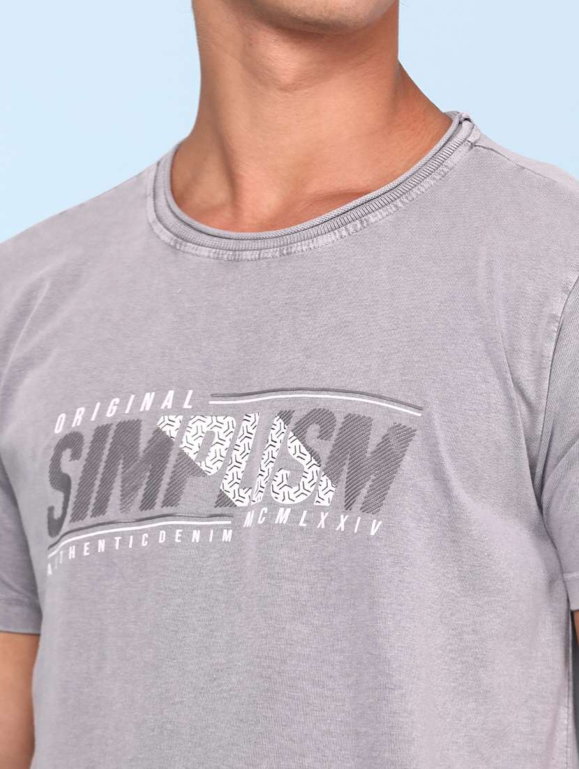 men printed short sleeves regular fit t-shirt - 22302300 -  Standard Image - 1