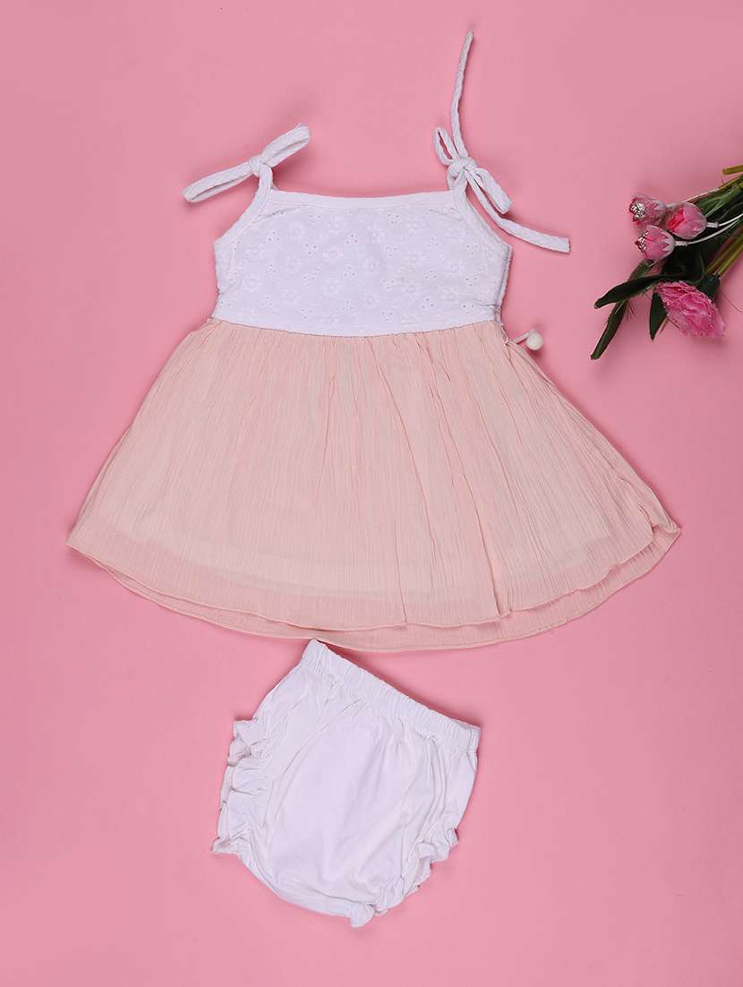 girls embellished sleeveless dress with blommer - 22302398 -  Standard Image - 1