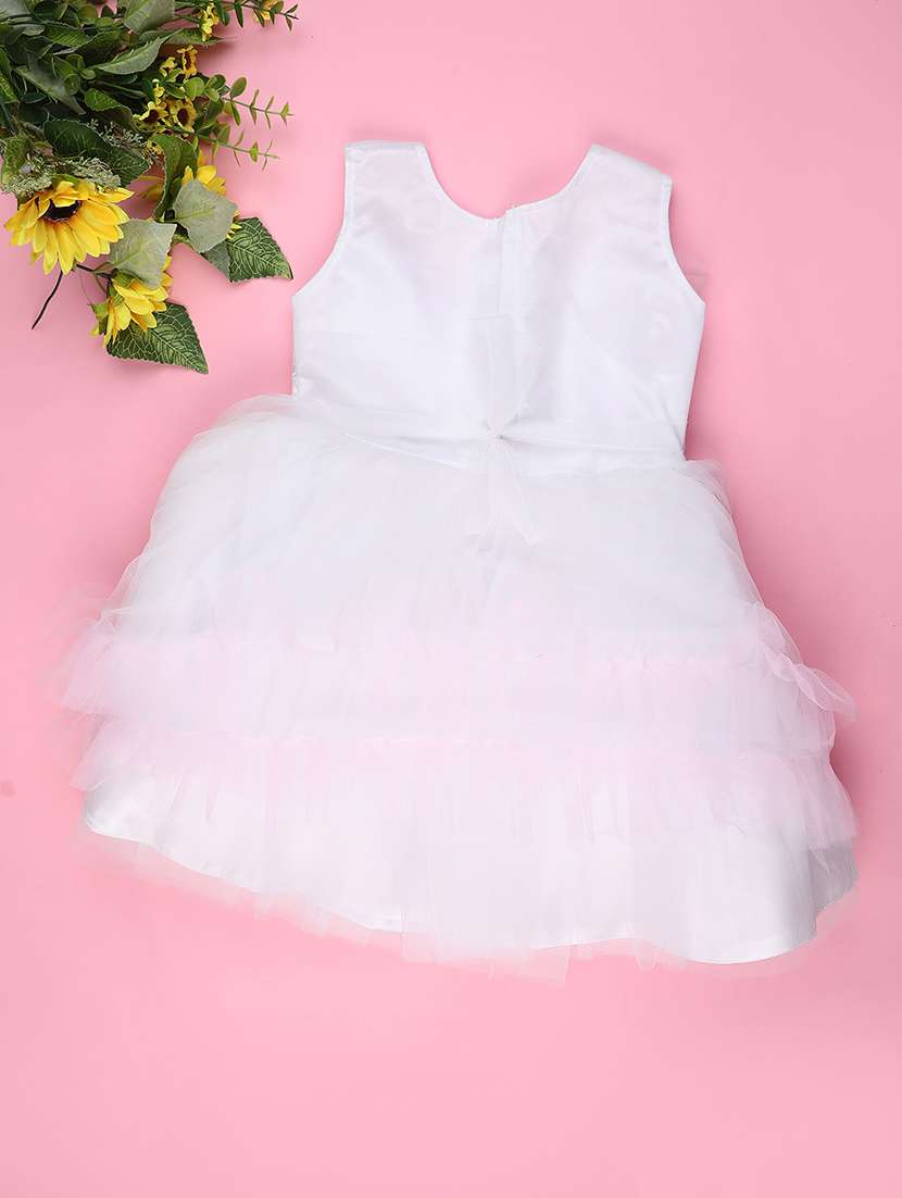 girls self designed sleeveless frock  - 22302461 -  Standard Image - 1
