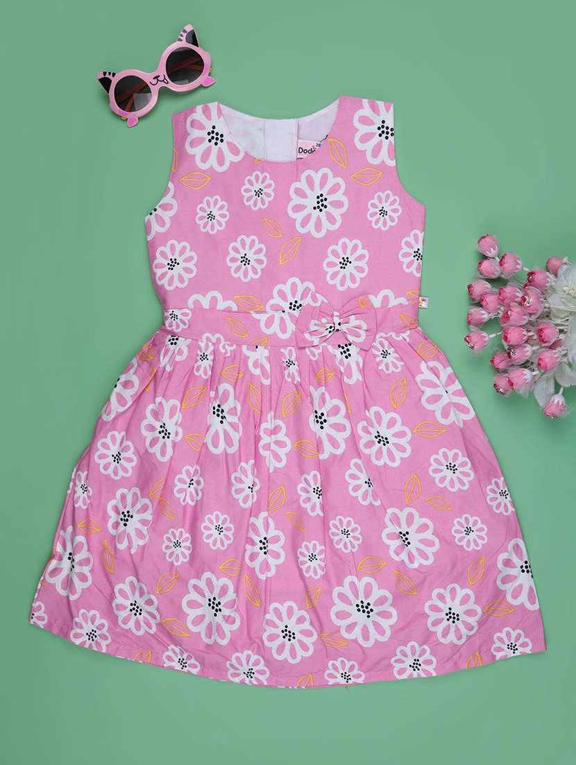 pink cotton frock - 22302483 -  Standard Image - 1