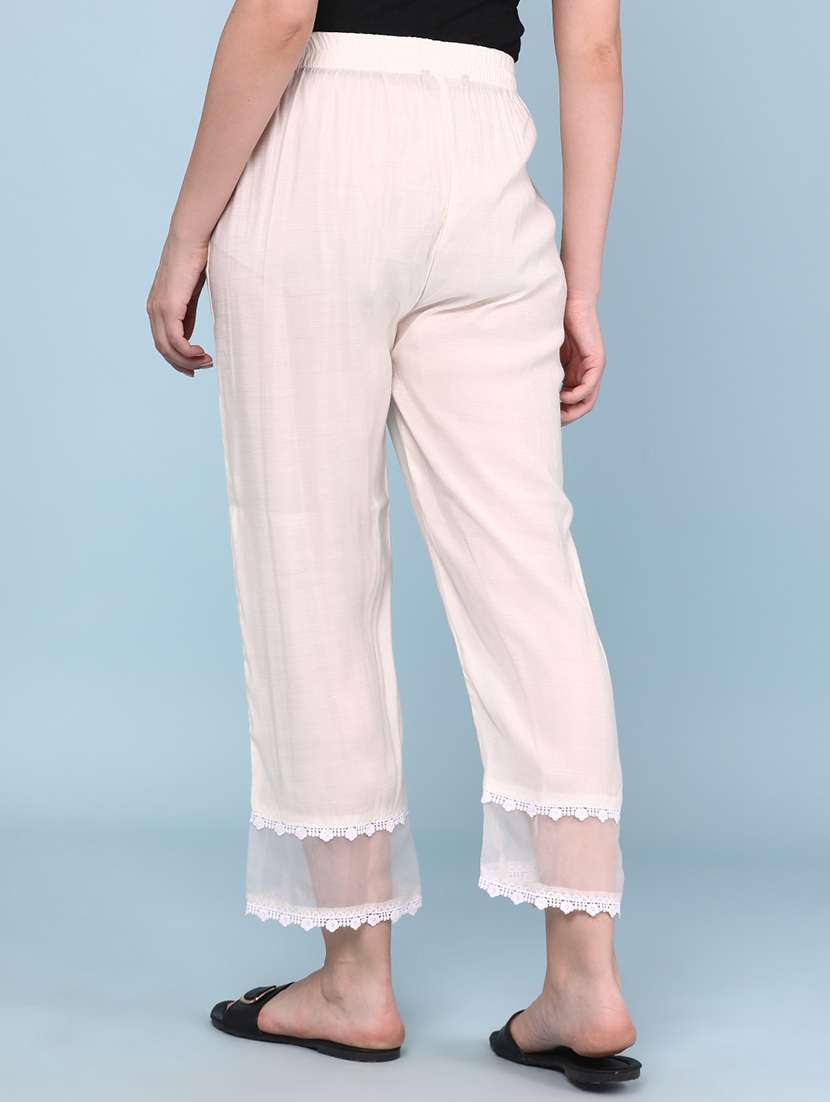 Women Solid Mid Rise Tapered Pant - 22302556 -  Standard Image - 4