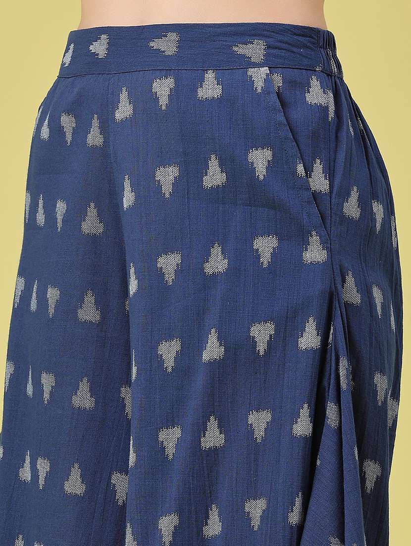 women printed mid rise flared palazzo - 22302585 -  Standard Image - 1