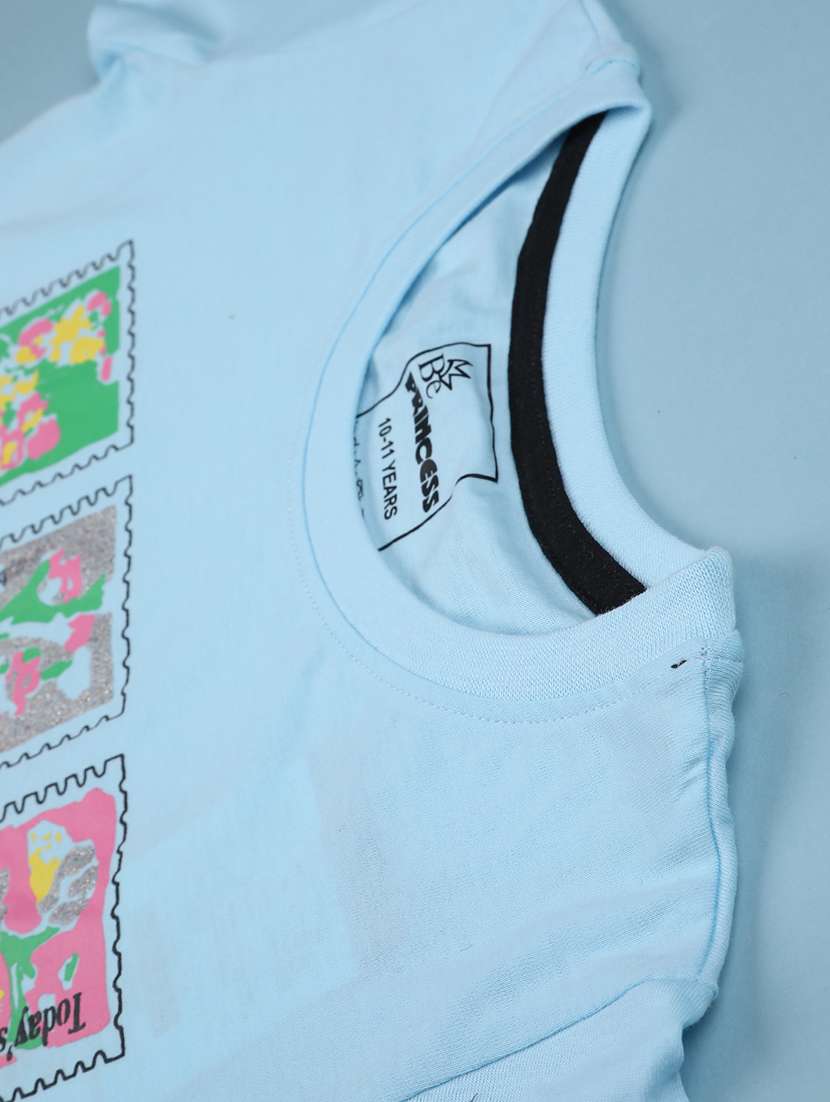 Girls Printed Short Sleeves Regular Tee - 22302710 -  Standard Image - 4