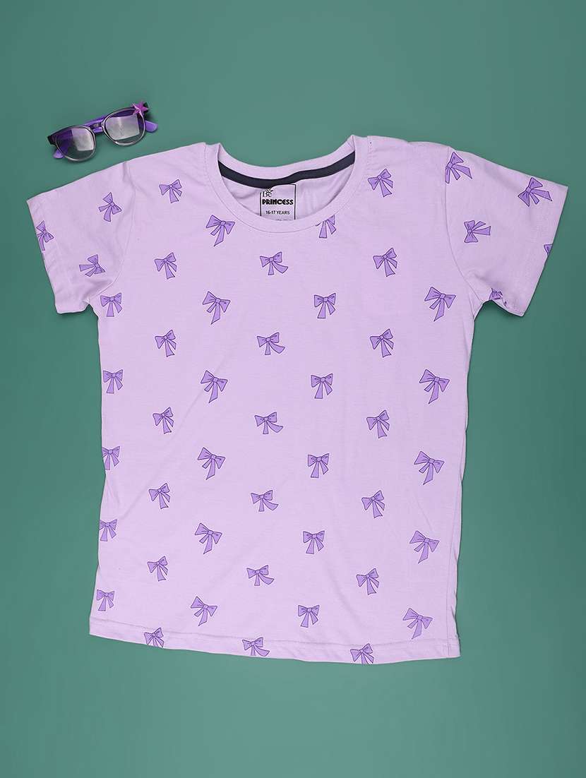 girls printed short sleeve tee - 22302716 -  Standard Image - 1