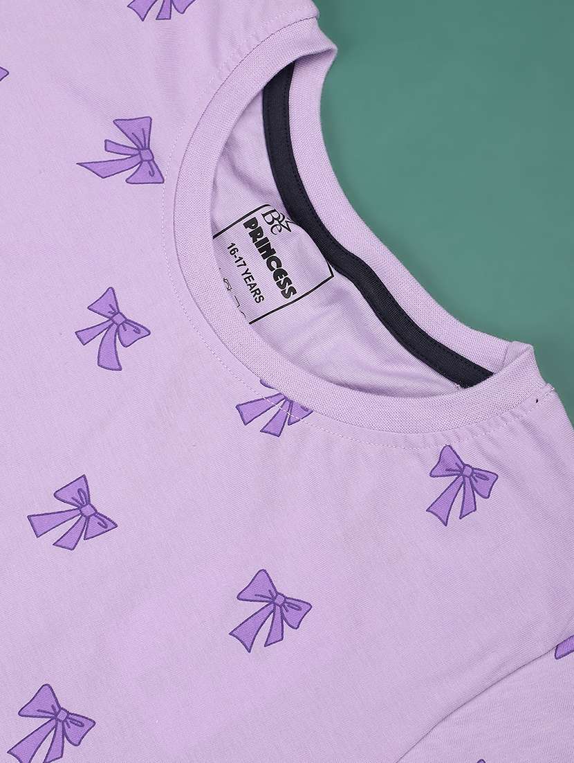 purple cotton blend tshirt - 22302716 -  Standard Image - 4