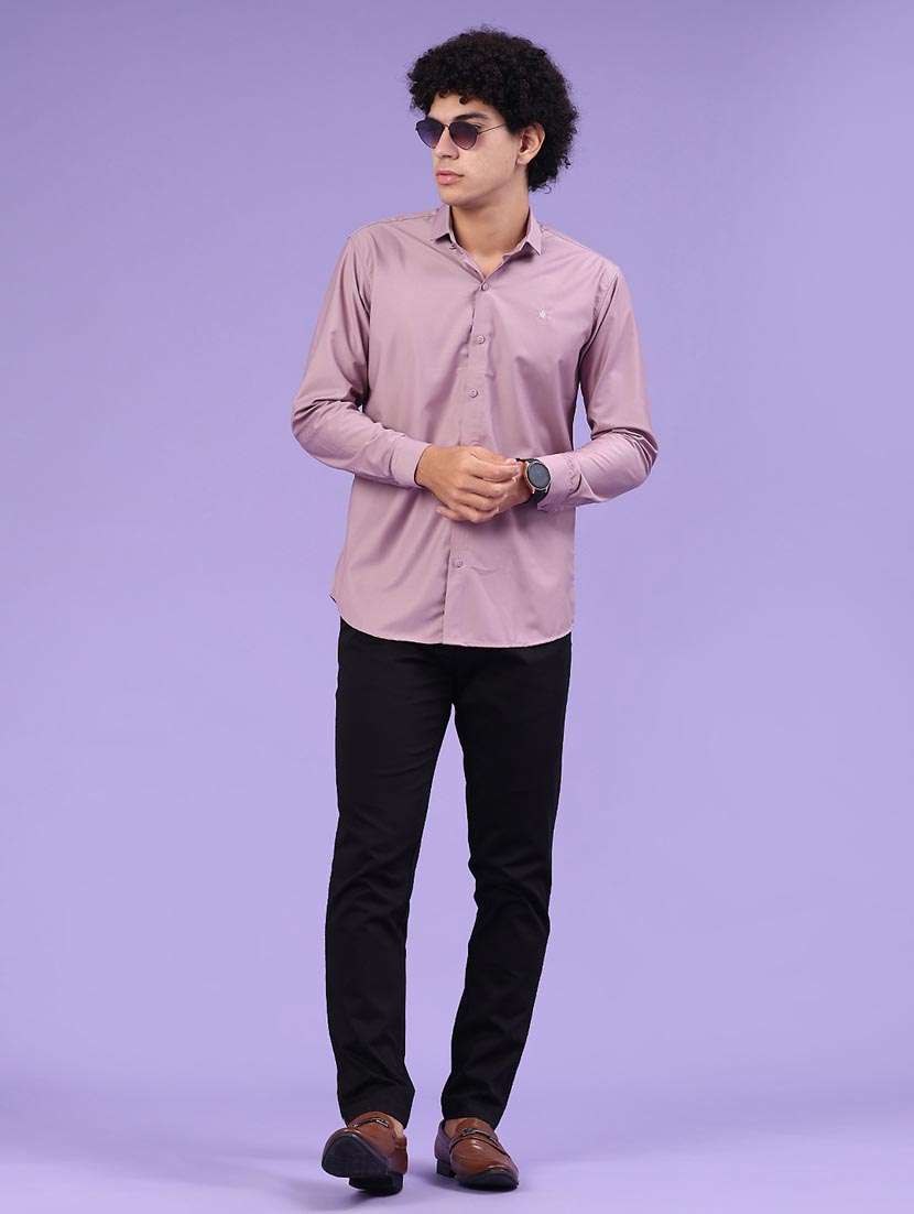 men solid mid rise chinos casual trouser - 22302739 -  Standard Image - 4