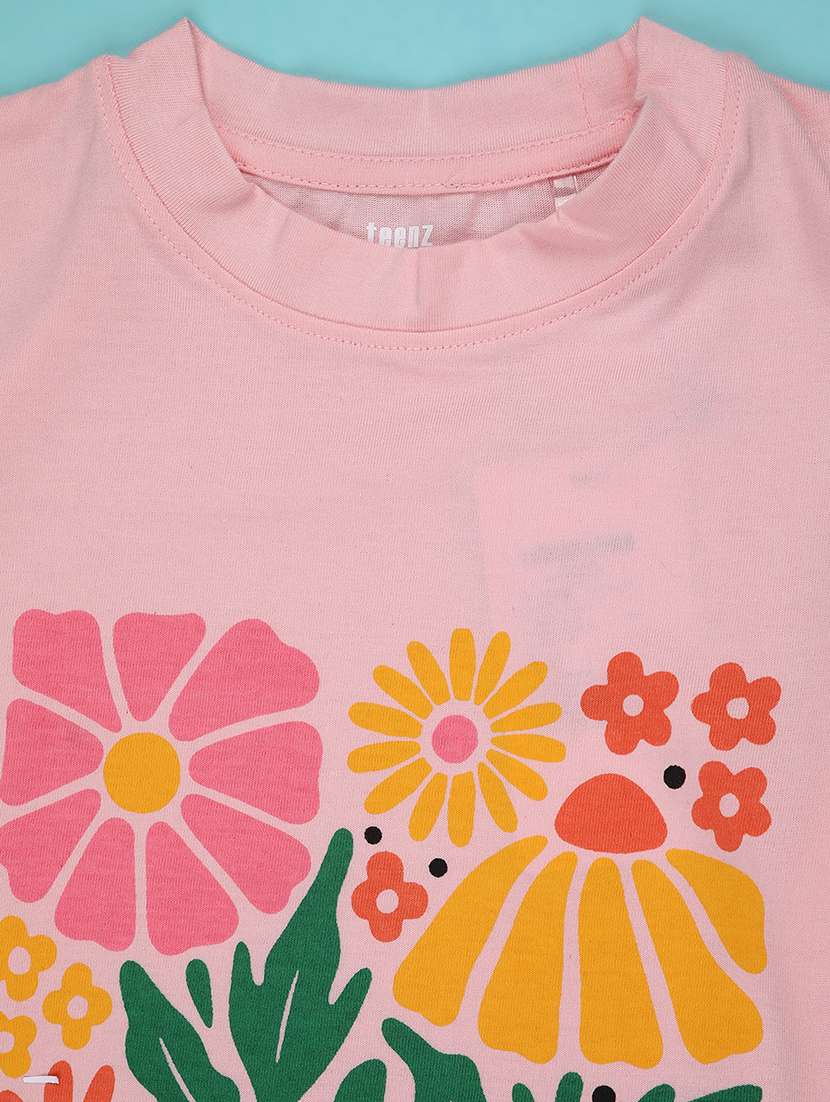 girls printed short sleeve tee - 22302798 -  Standard Image - 4