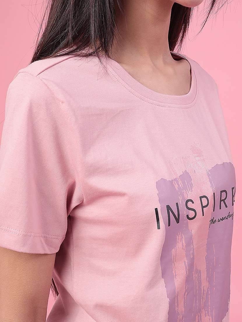 women printed short sleeve t-shirt - 22302809 -  Standard Image - 1