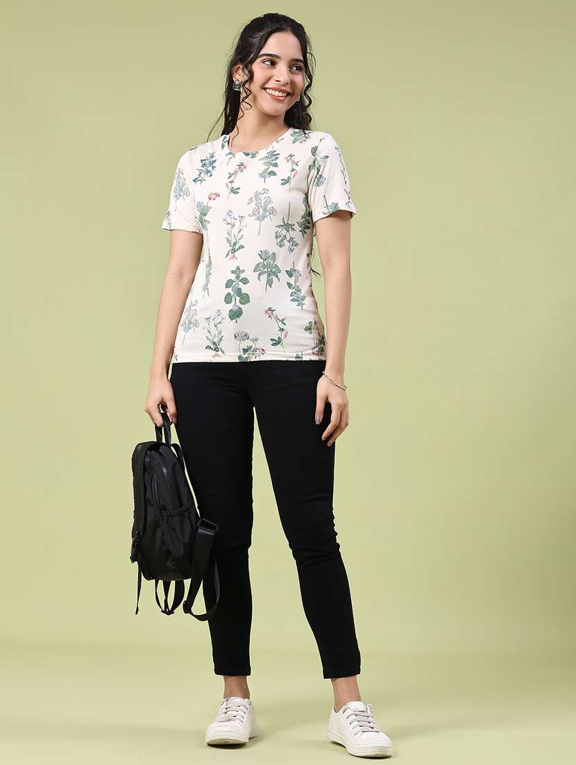 women printed short sleeve t-shirt - 22302810 -  Standard Image - 4