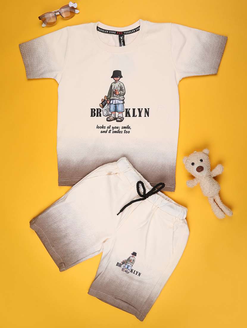 brown cotton suit sets twin & dungree - 22302820 -  Standard Image - 1