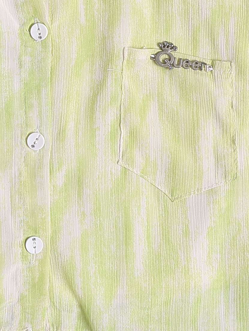 green cotton shirts top - 22302830 -  Standard Image - 4