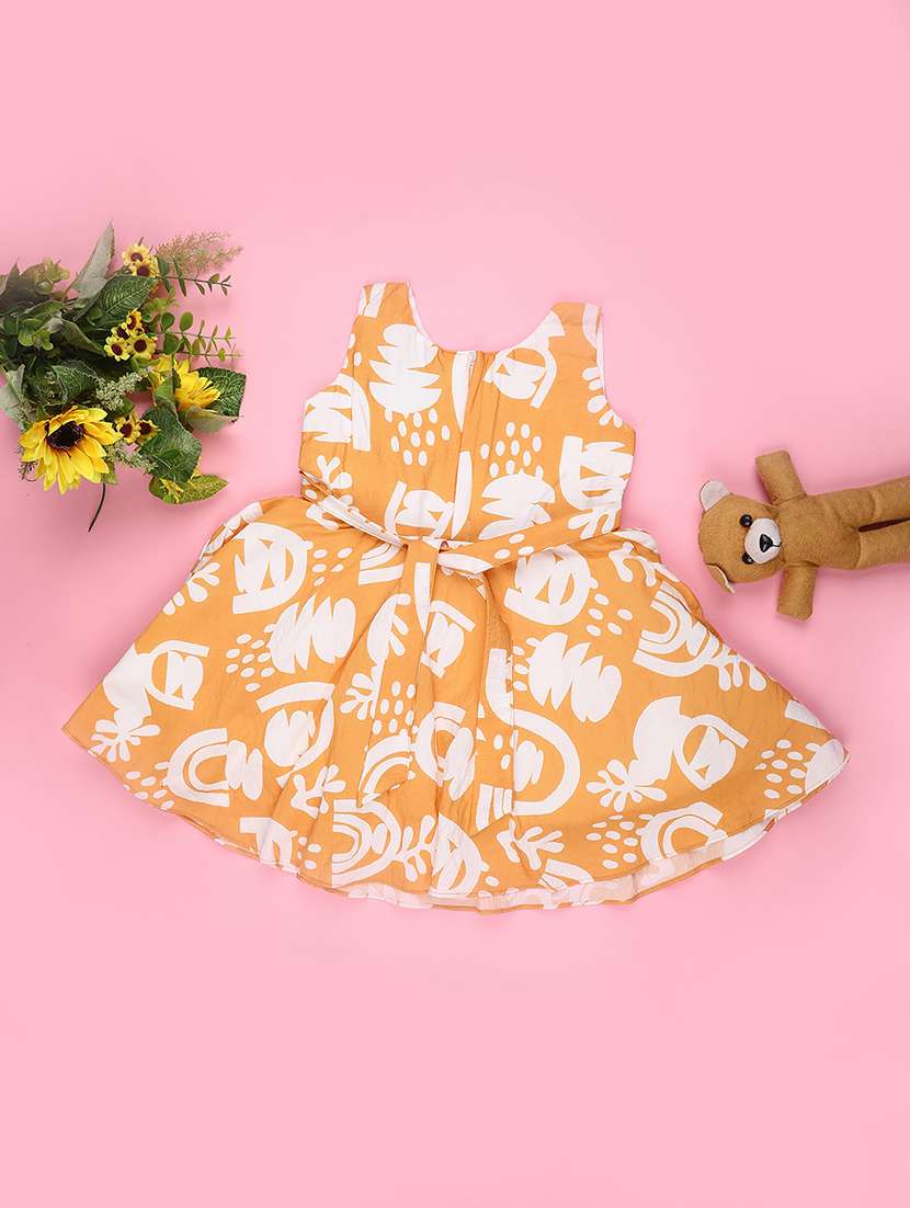 girls printed sleeveless frock - 22302926 -  Standard Image - 1